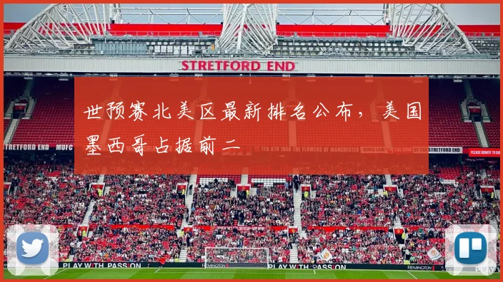 世预赛北美区最新排名公布，美国墨西哥占据前二