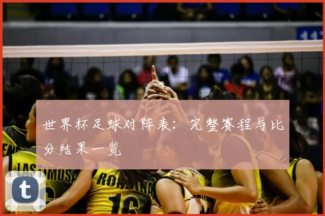世界杯足球对阵表：完整赛程与比分结果一览