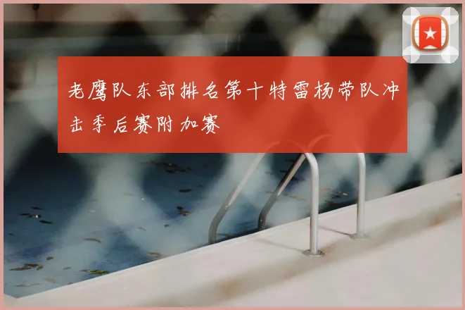 老鹰队东部排名第十特雷杨带队冲击季后赛附加赛